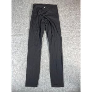 Lululemon Leggings Womens 4 Black Align Crop Pull On Ankle Stretch Yoga Workout